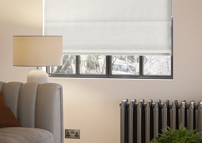 Foxford, Lambs Wool - Motorised Roman Blind - Image 5